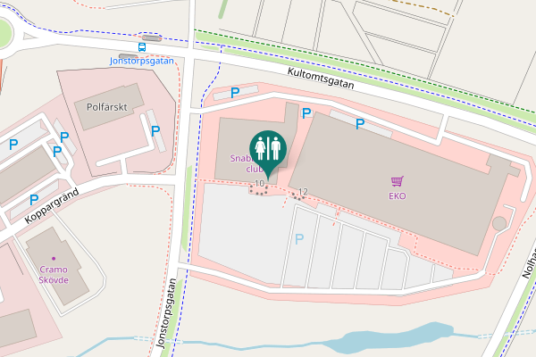 Map showing location of Jonstorpsgatan 10 Toilet