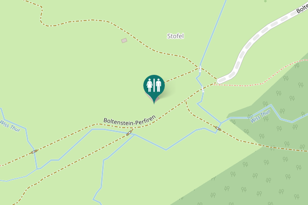Map showing location of Boltenstein-Perfiren Toilet