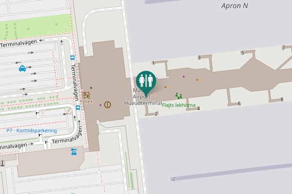 Map showing location of Terminalvägen 14 Toilet
