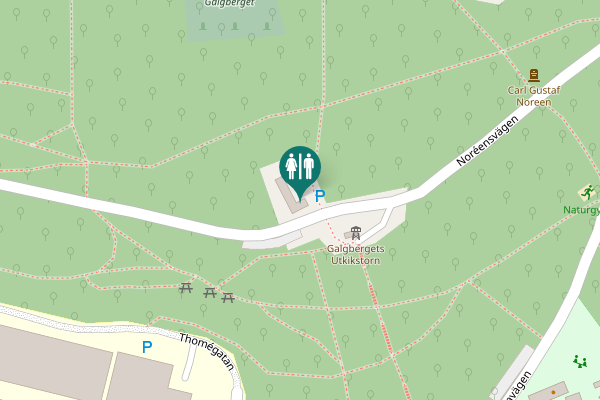 Map showing location of Stendahlsvägen Toilet