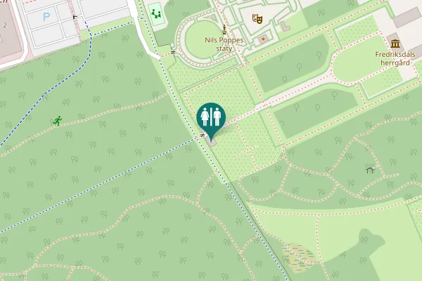 Map showing location of Gisela Trapps väg 15 Toilet