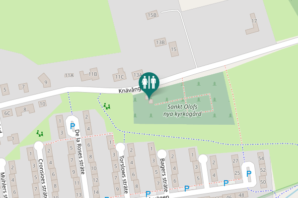Map showing location of Knävångsgatan 13A Toilet