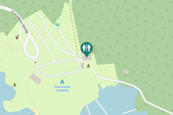 Map showing location of Kvarsätters Sjöväg Toilet