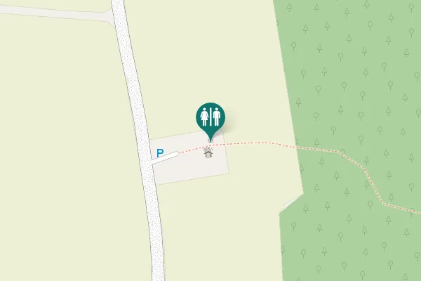 Map showing location of T 737 Toilet