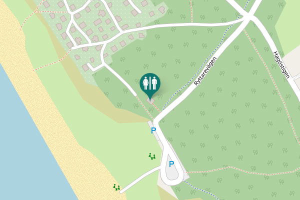Map showing location of Ryttarevägen Toilet