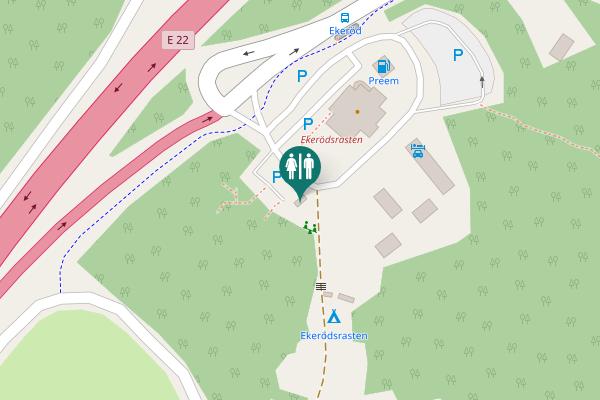 Map showing location of Hörby kommun Toilet