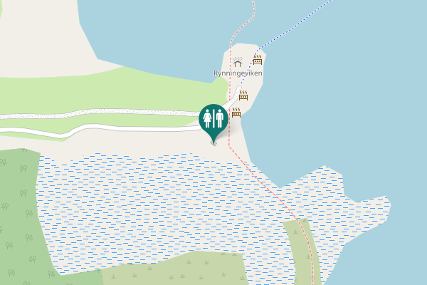 Map showing location of Oljevägen 15 Toilet