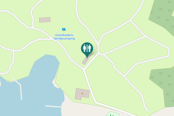 Map showing location of Gräsövägen Toilet