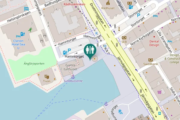 Map showing location of Hamntorget 14 Toilet