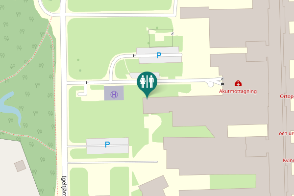 Map showing location of Lasarettsvägen 23 Toilet