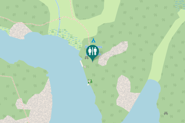 Map showing location of Värmdö kommun Toilet