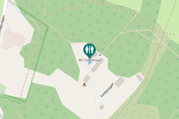 Map showing location of WC handikapp