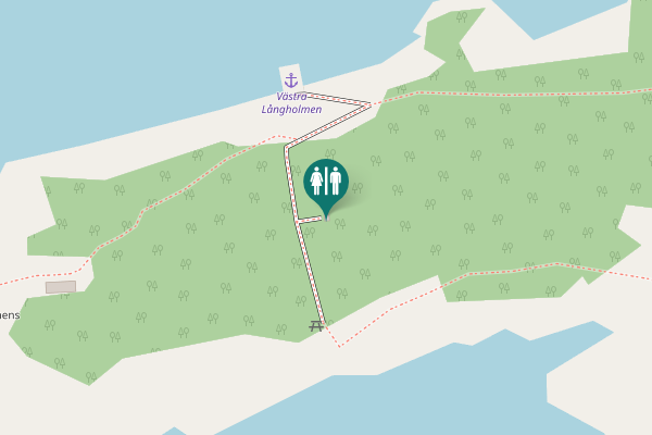 Map showing location of Hammarö kommun Toilet