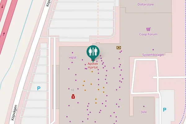 Map showing location of Säljarevägen 1 Toilet