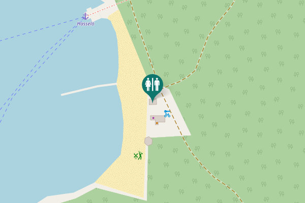 Map showing location of Västerviks kommun Toilet