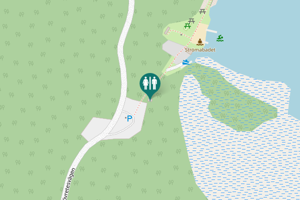 Map showing location of Sjövretesvägen Toilet