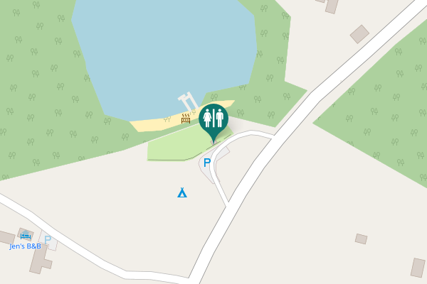 Map showing location of M 1868 Toilet