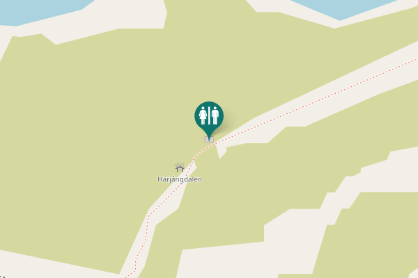 Map showing location of Gåsen-Vålåstugorna Toilet