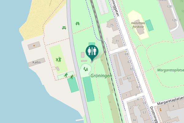 Map showing location of Petter Pihls gata 7 Toilet