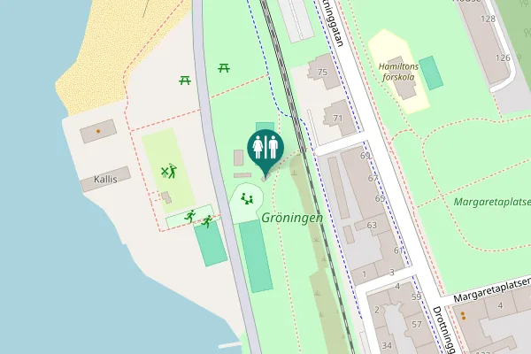 Map showing location of Petter Pihls gata 7 Toilet