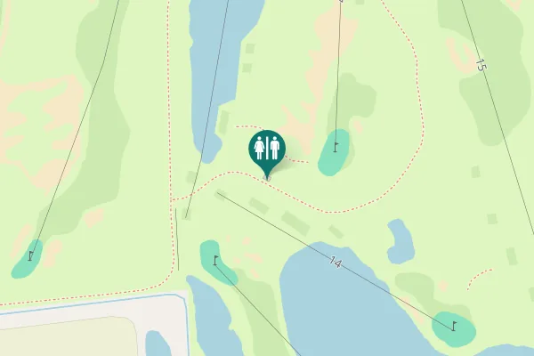 Map showing location of Rosenlundsvägen Toilet