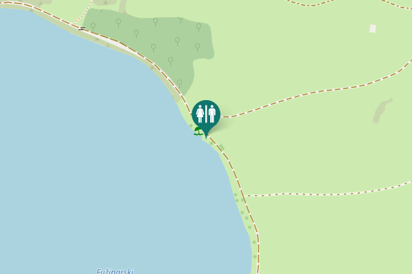 Map showing location of Planina Blato Toilet
