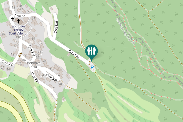 Map showing location of Chemical toilet