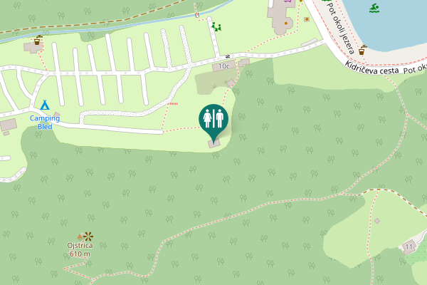 Map showing location of Kidričeva cesta 10c Toilet