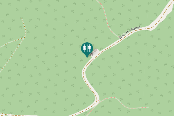 Map showing location of Suhi vrh - Nanos Toilet