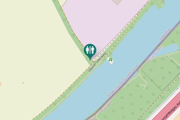 Map showing location of Trattstrasse Toilet