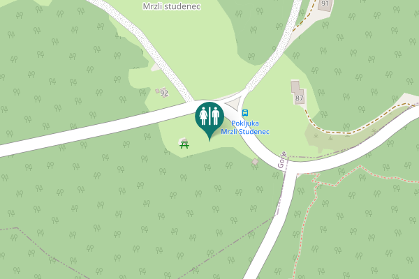 Map showing location of 906 92 Toilet