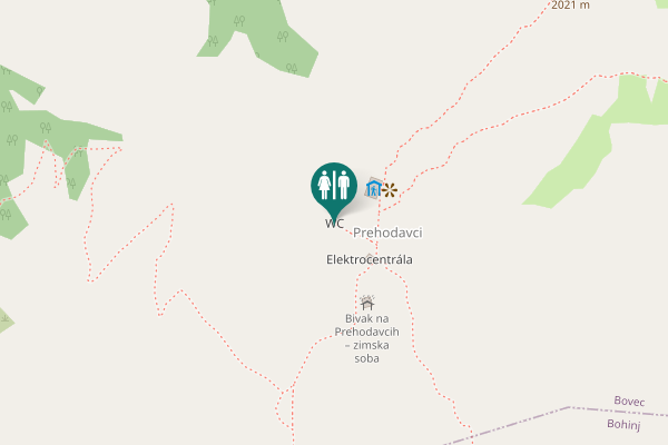 Map showing location of WC