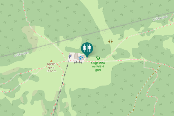 Map showing location of Skozi Ježo 14 Toilet