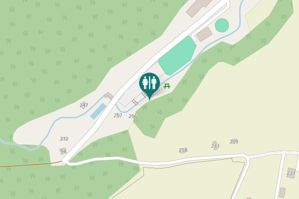 Map showing location of 256 Toilet