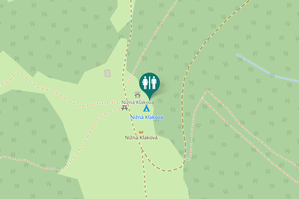 Map showing location of Muráň Toilet