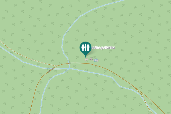 Map showing location of Jakubany Toilet