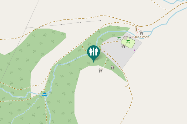 Map showing location of Víťaz Toilet