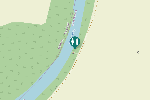 Map showing location of Jelka Toilet