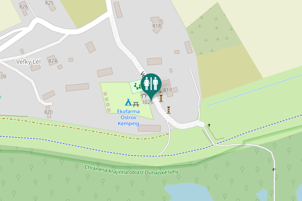 Map showing location of Veľký Lél 819 Toilet