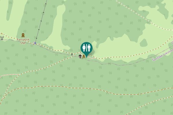 Map showing location of 418 Toilet