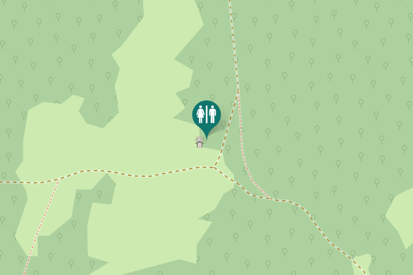 Map showing location of Plešivec Toilet