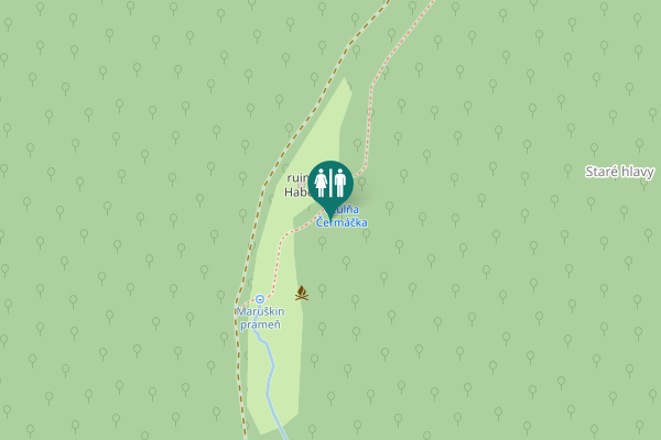 Map showing location of Kuchyňa Toilet