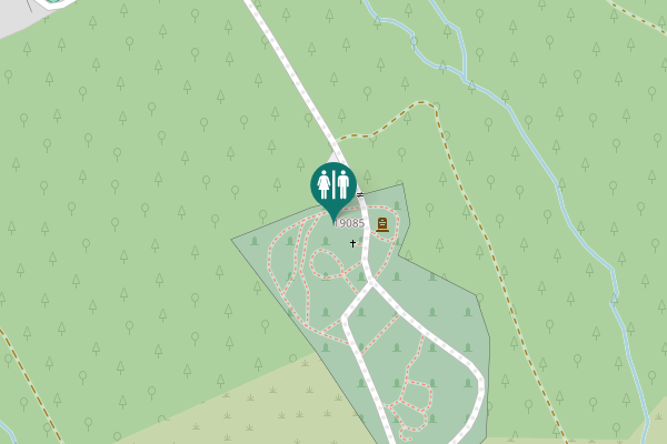Map showing location of 19085 Toilet