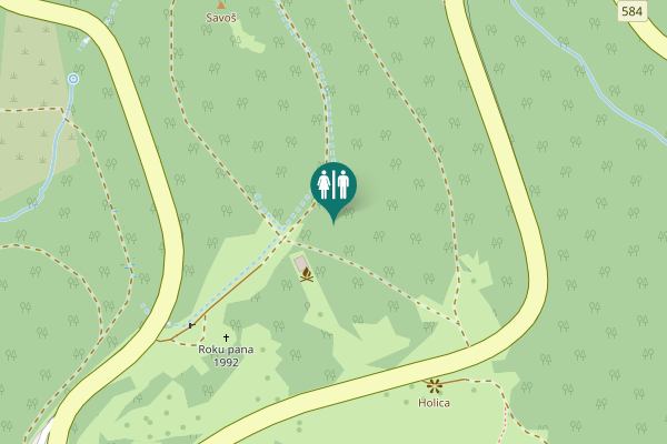 Map showing location of 584 Toilet