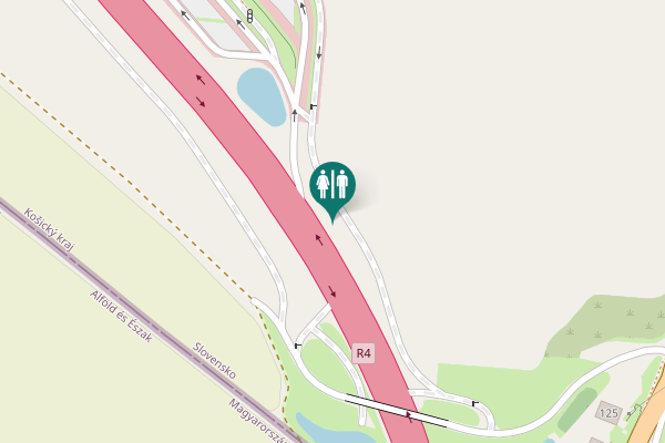 Map showing location of R4 Toilet