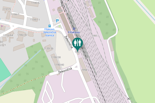Map showing location of 1993 Toilet