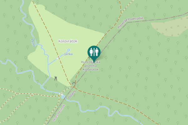 Map showing location of Doľany Toilet