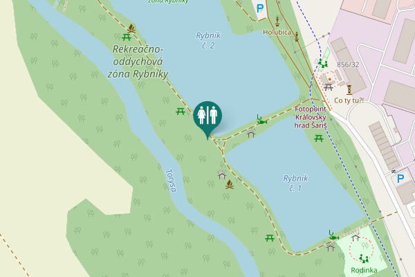 Map showing location of Sabinovská 856/32 Toilet