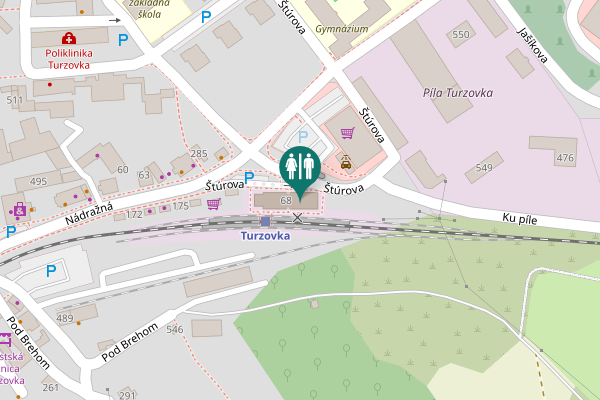 Map showing location of 68 Toilet