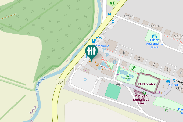 Map showing location of Daniela Šlachtu 537/2 Toilet